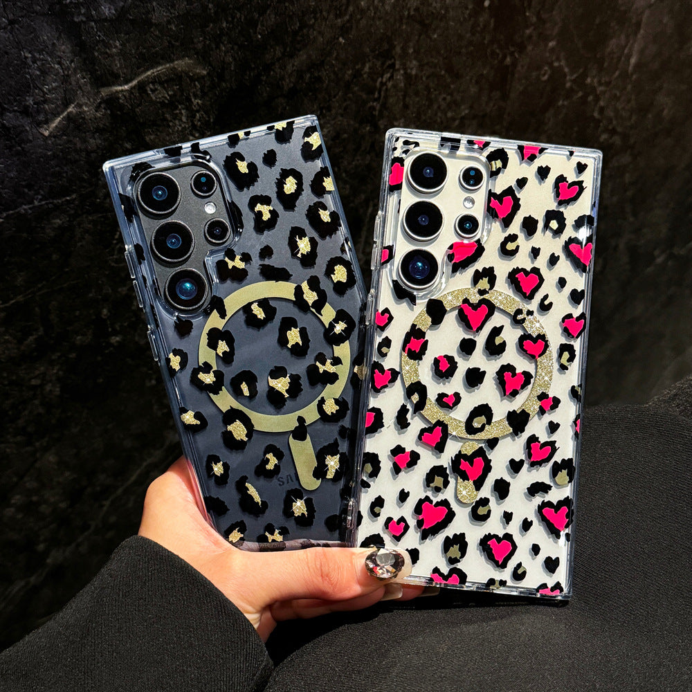 Love Magnetic Transparent Case Cover for Samsung S Series