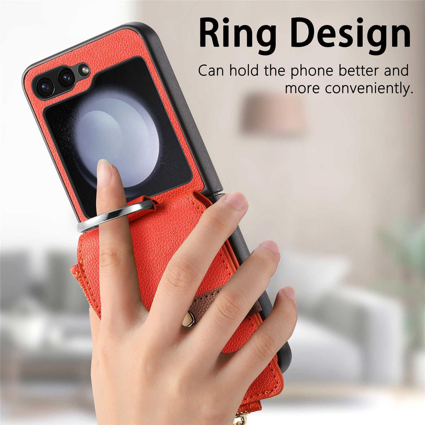 Carabiner Wallet Case Cover for Samsung Flip Serie