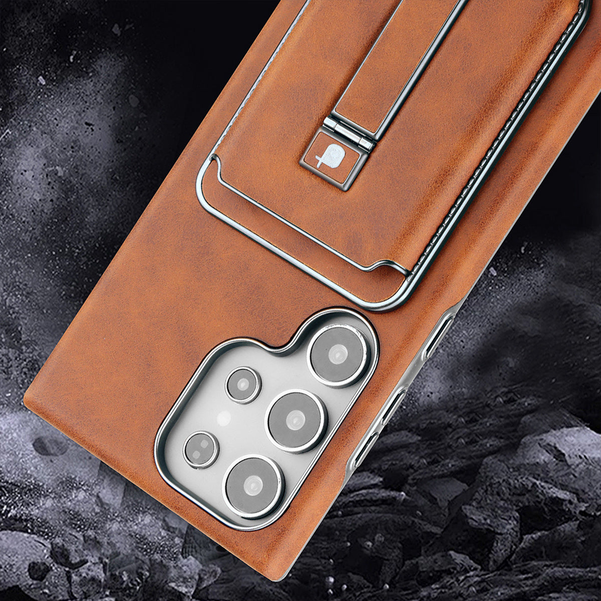 Leather Magnetic Card Case Holder Case Cover for Samsung S Series