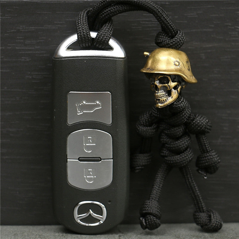 💀✨ Meet Your New Pocket Rebel – The Brass Skeleton Keychain with Soul! ✨💀