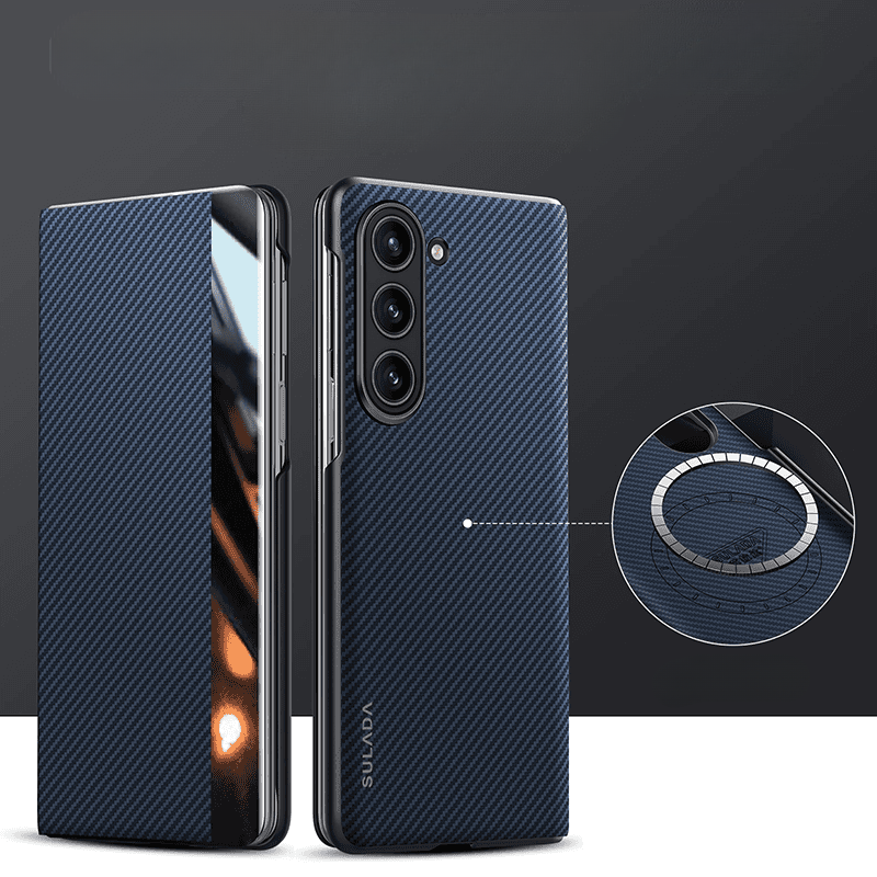 Business Flip Leather Case Cover for Samsung Fold Series