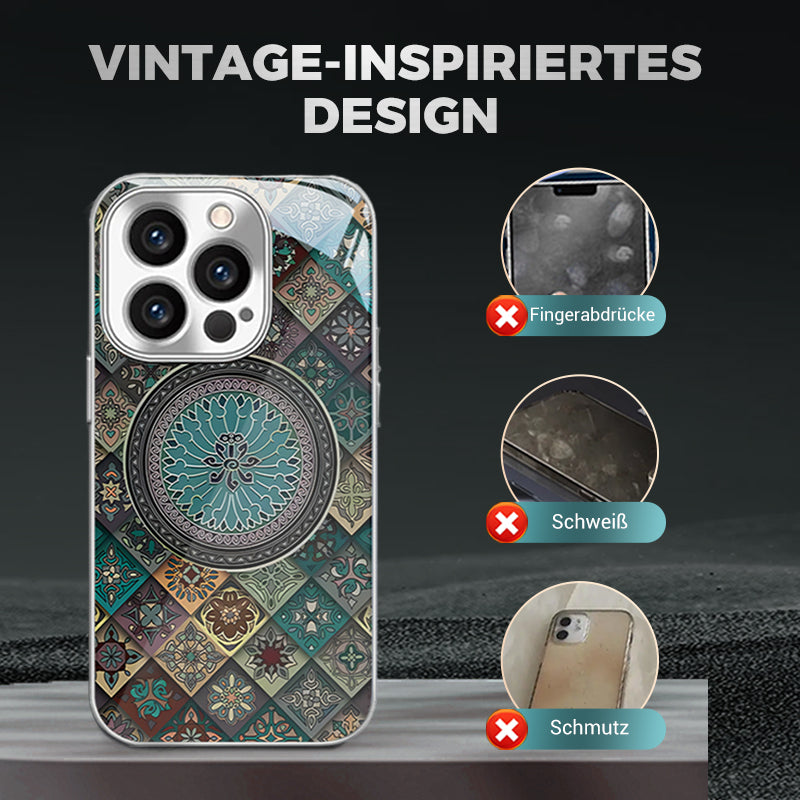 Colorful Blue Lotus Flower Totem Case Kit for iPhone - Get a FREE Exquisite Diamond Bracelet!🔥