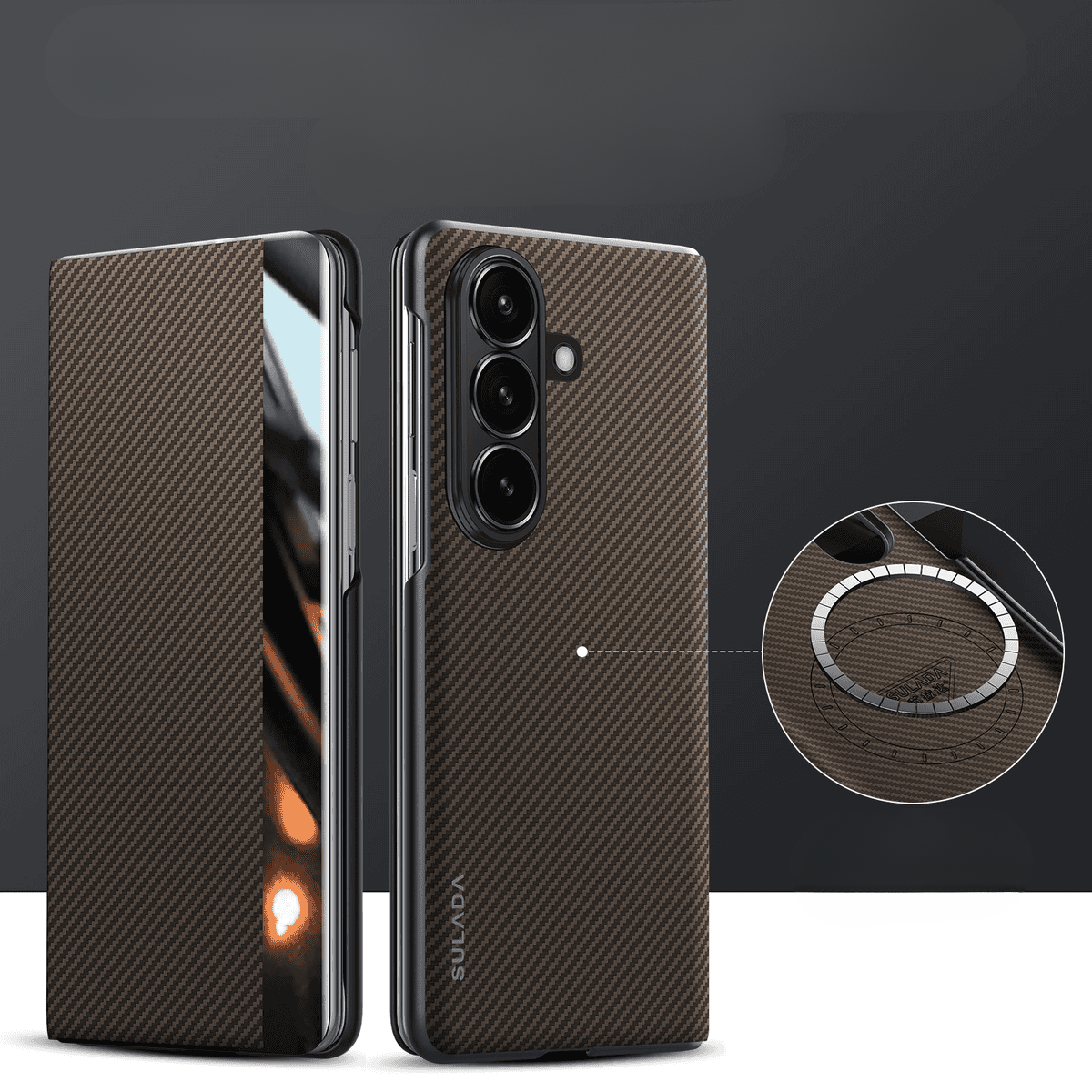 Carbon Fibre Textured Case Cover for Samsung Fold Series - Buy 2: FREE SHIPPING🛫 & 40% OFF 2nd🔥