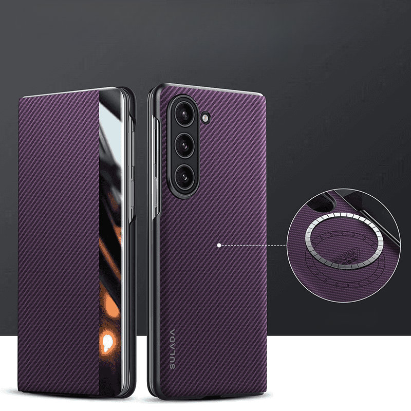 Business Flip Leather Case Cover for Samsung Fold Series