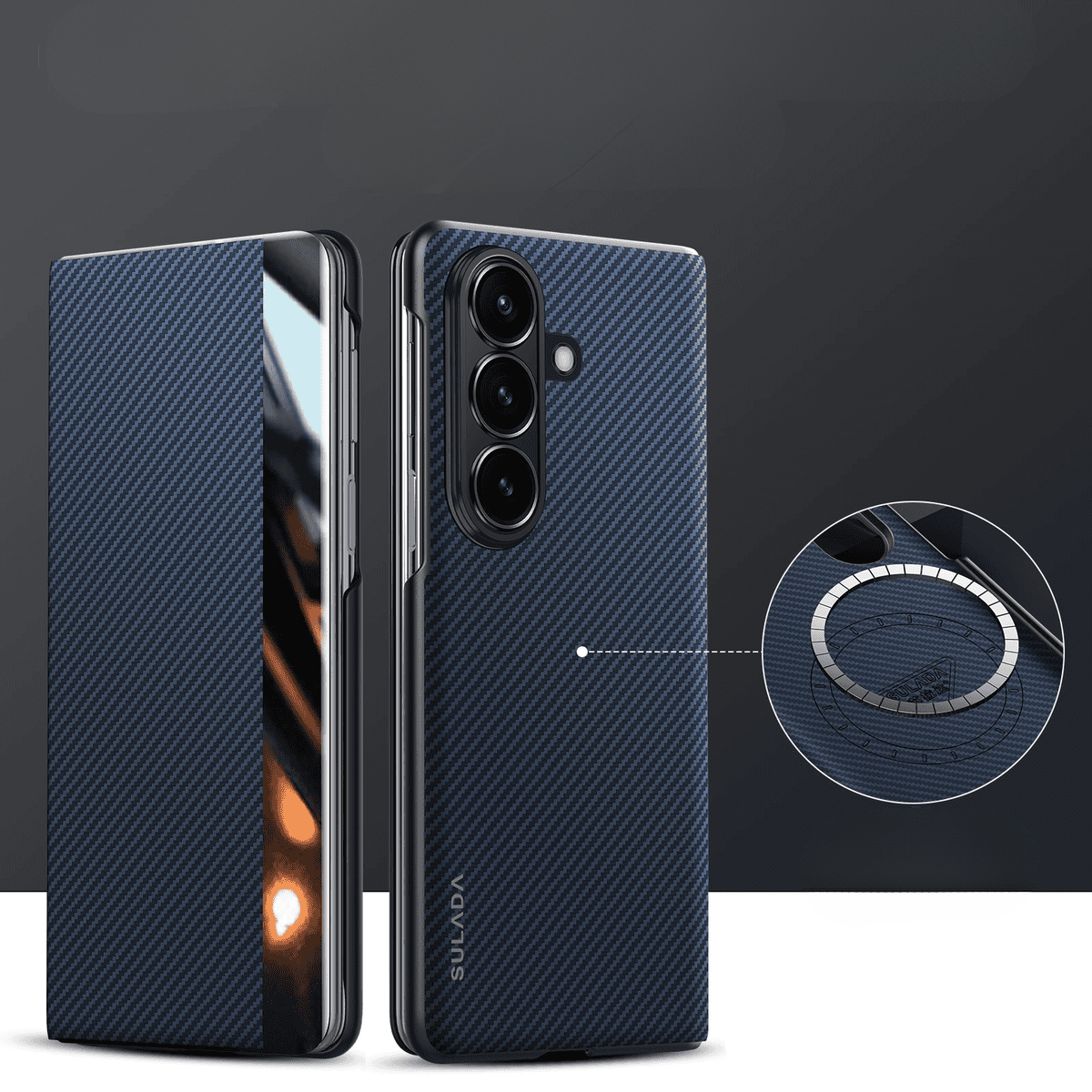 Carbon Fibre Textured Case Cover for Samsung Fold Series - Buy 2: FREE SHIPPING🛫 & 40% OFF 2nd🔥