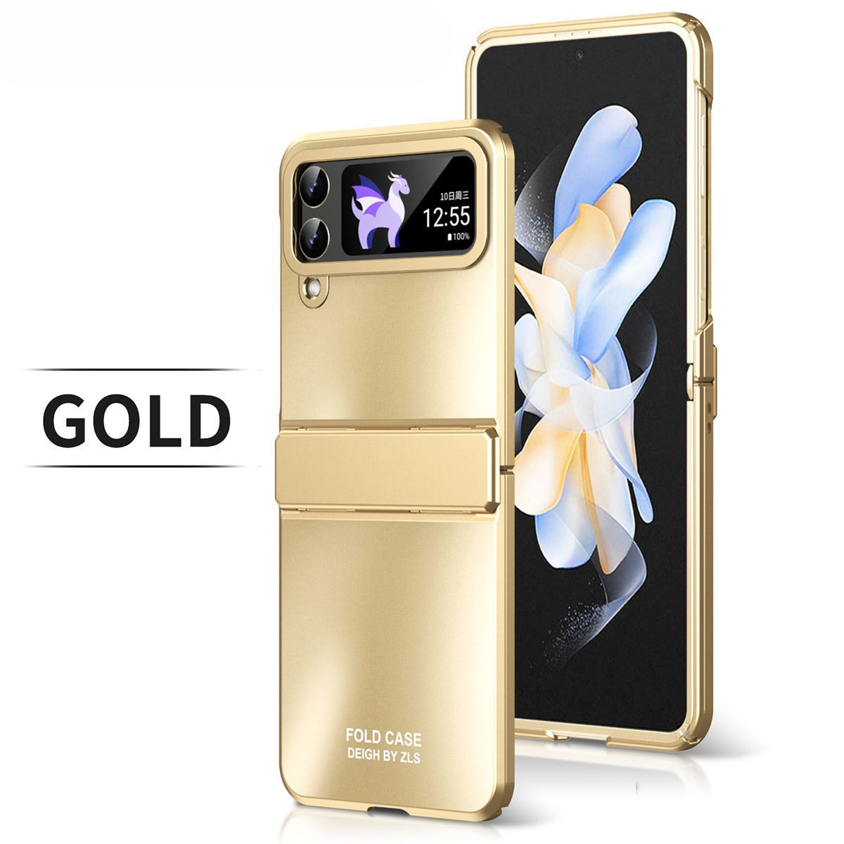 One-piece Metal All-around Protective Case Cover for Samsung Flip Series