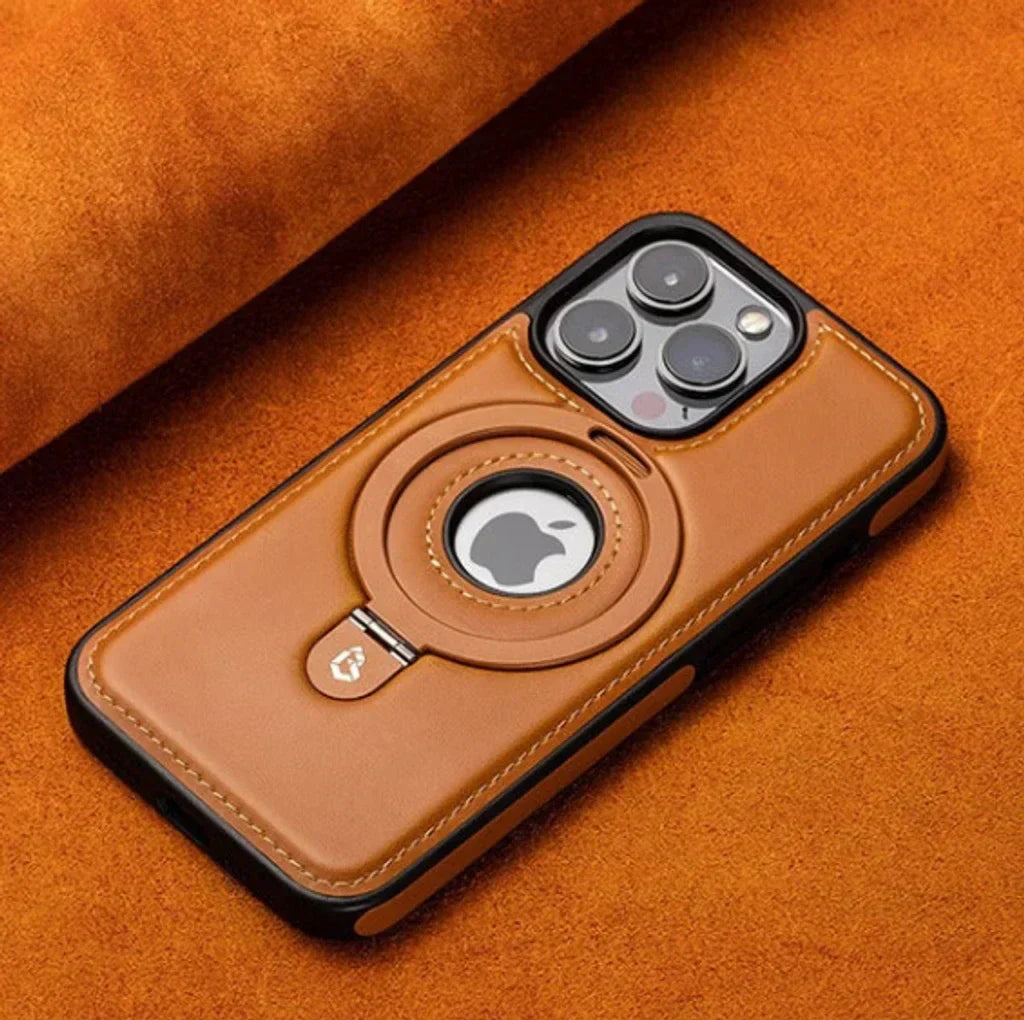 Full Leather Shockproof Magnetic Case for iPhone