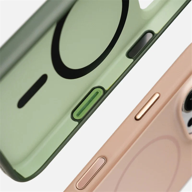 Matte Back Panel with Soft Silicone Edge Case Cover for iPhone