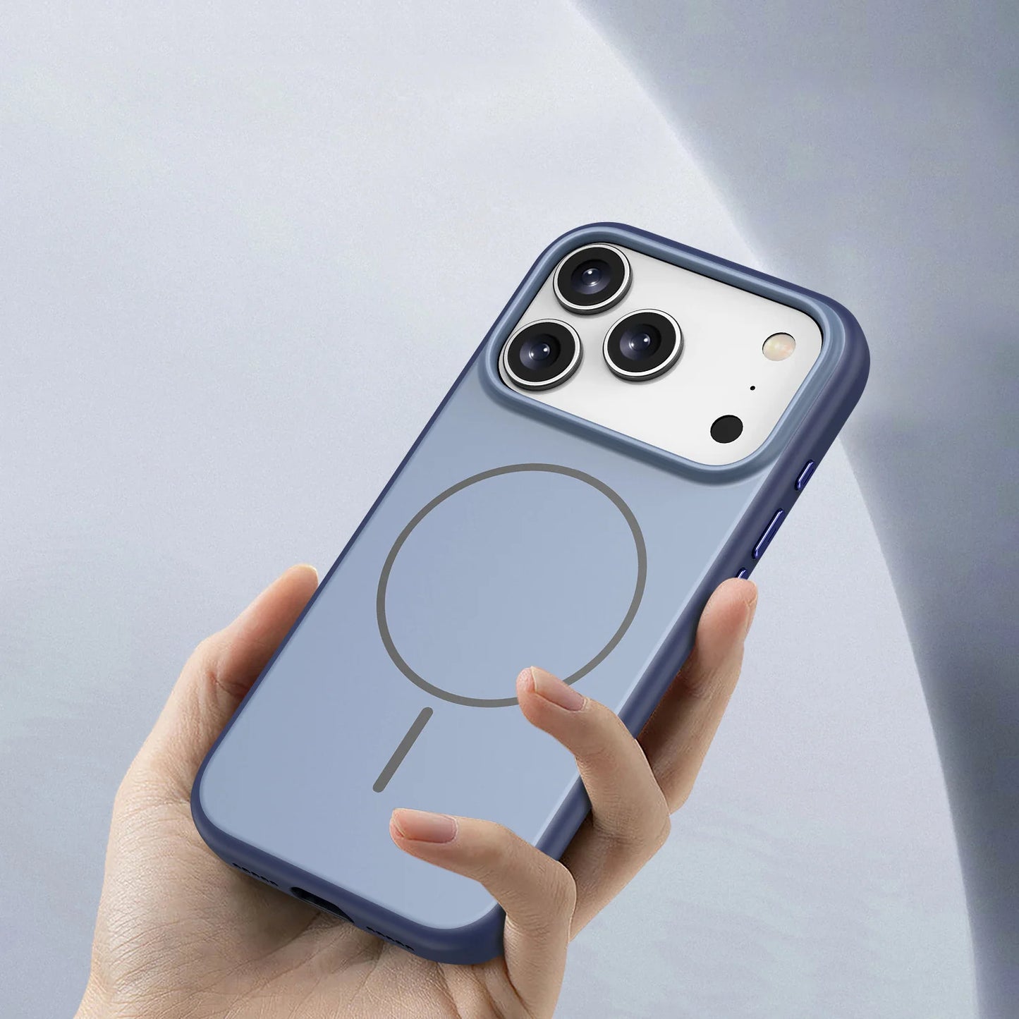 Matte Back Panel with Soft Silicone Edge Case Cover for iPhone
