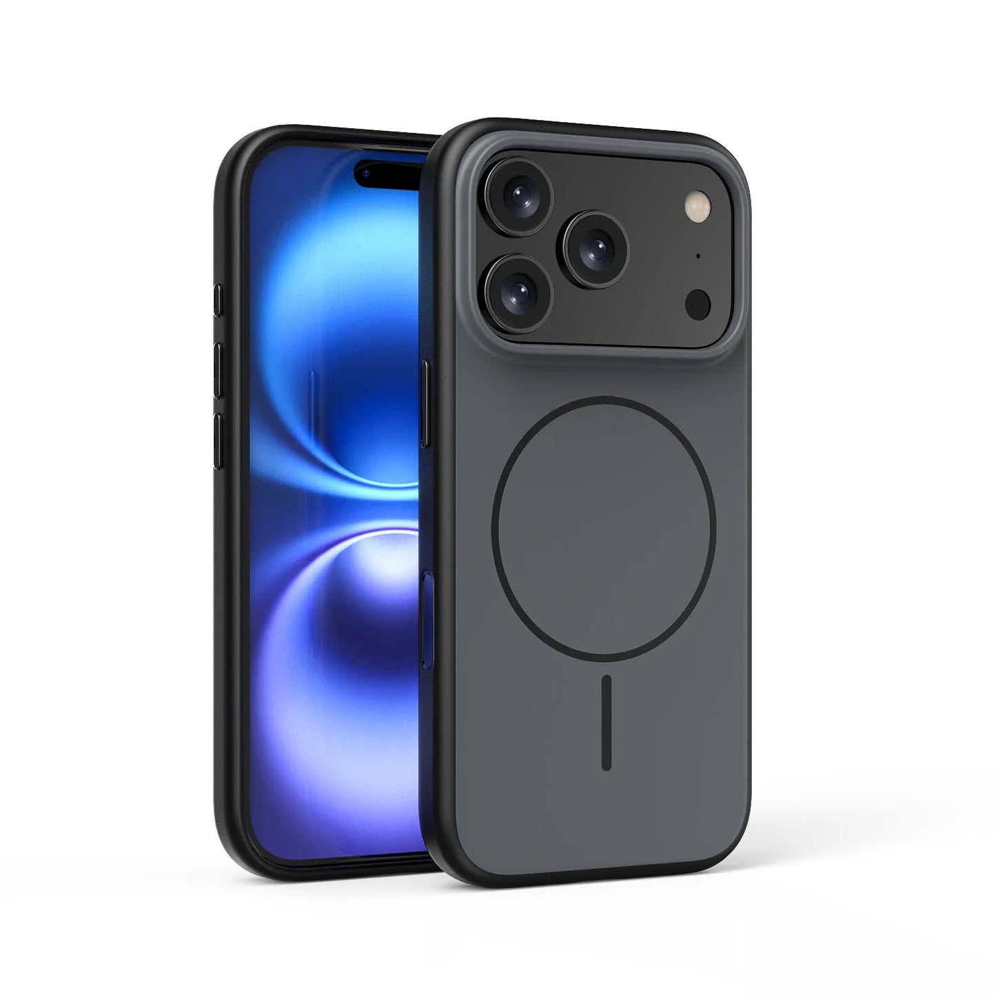Matte Back Panel with Soft Silicone Edge Case Cover for iPhone