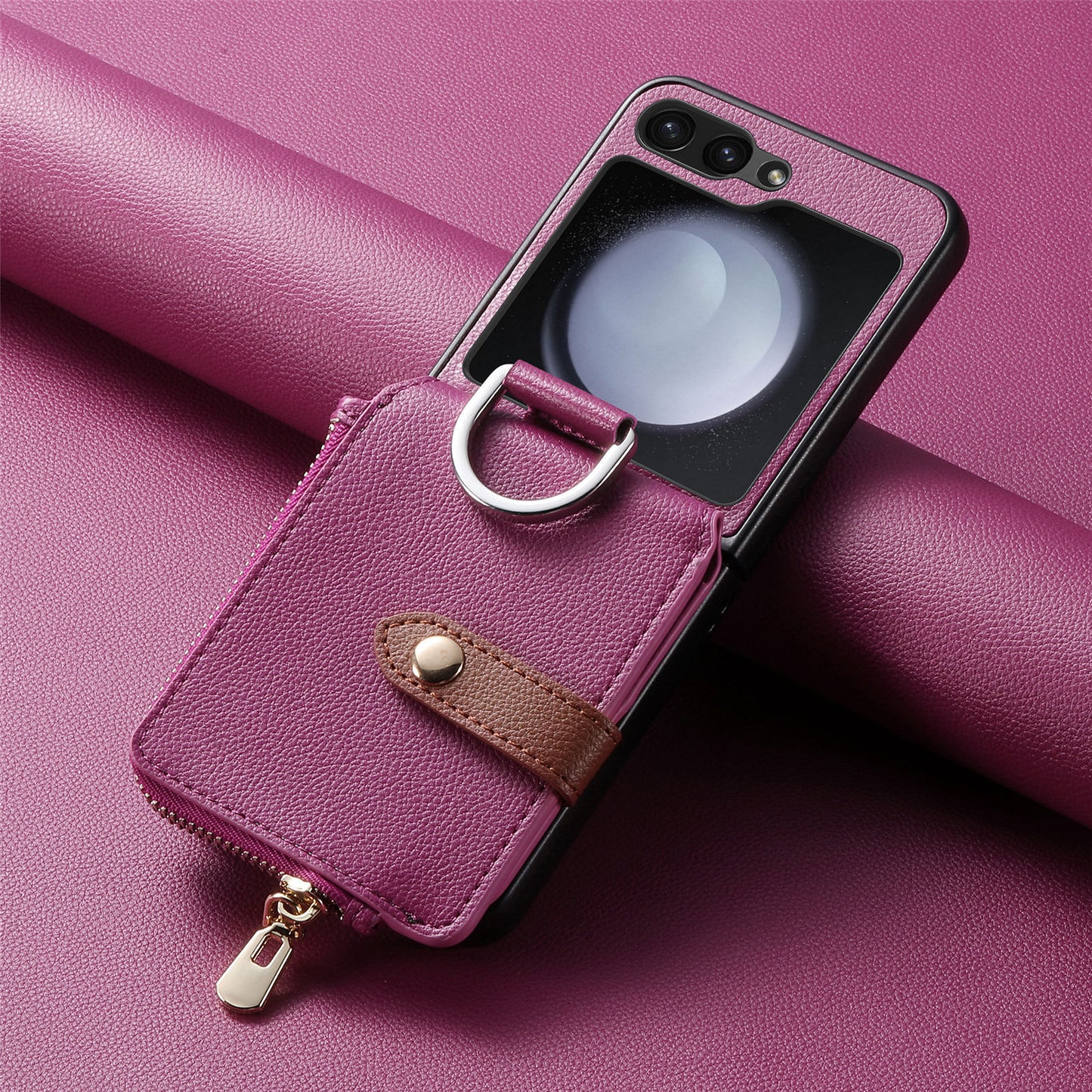 Carabiner Wallet Case Cover for Samsung Flip Serie