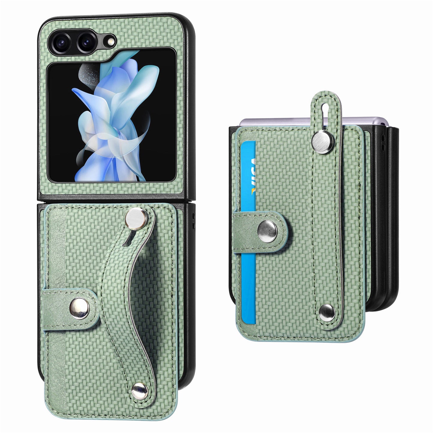 Braided Wristband Case Cover for Samsung Flip Serie