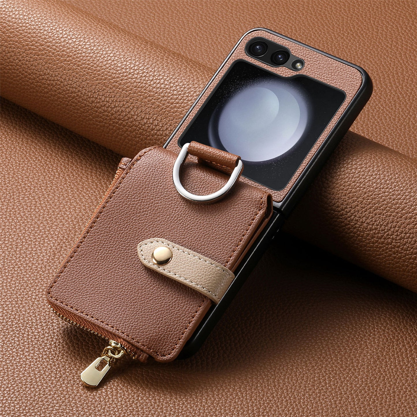 Carabiner Wallet Case Cover for Samsung Flip Serie