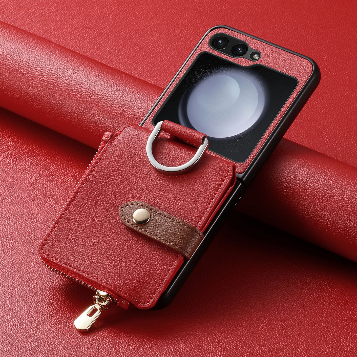 Carabiner Wallet Case Cover for Samsung Flip Serie