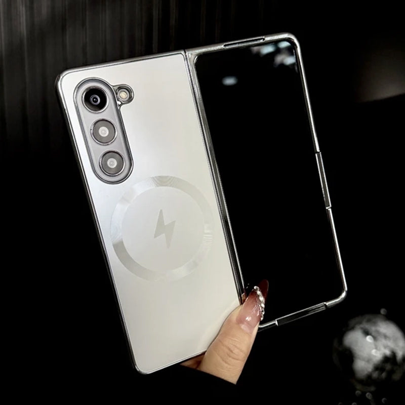 Electroplated Frosted Magnetic Case Cover for Samsung Fold Series