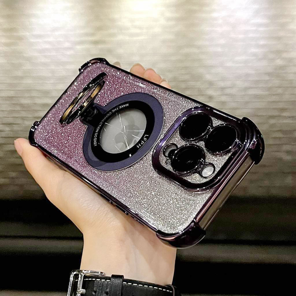 Metal Folding Stand Hollowed-out Case Cover for iPhone - Buy 2: FREE SHIPPING🛫 & 40% OFF 2nd🔥