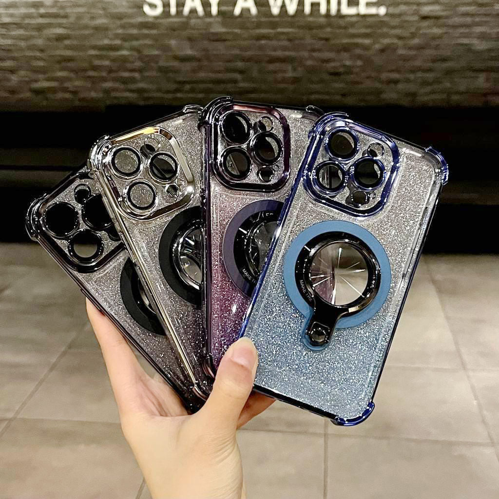 Metal Folding Stand Hollowed-out Case Cover for iPhone - Buy 2: FREE SHIPPING🛫 & 40% OFF 2nd🔥