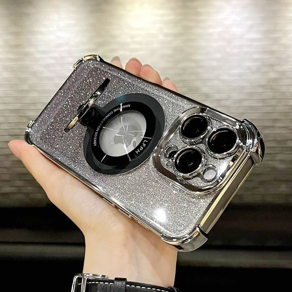 Metal Folding Stand Hollowed-out Case Cover for iPhone - Buy 2: FREE SHIPPING🛫 & 40% OFF 2nd🔥