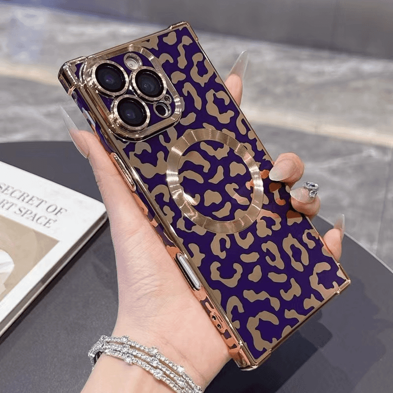 Wild Leopard Print Magnetic Case Cover for iPhone——🔥Second Item at 40% Off