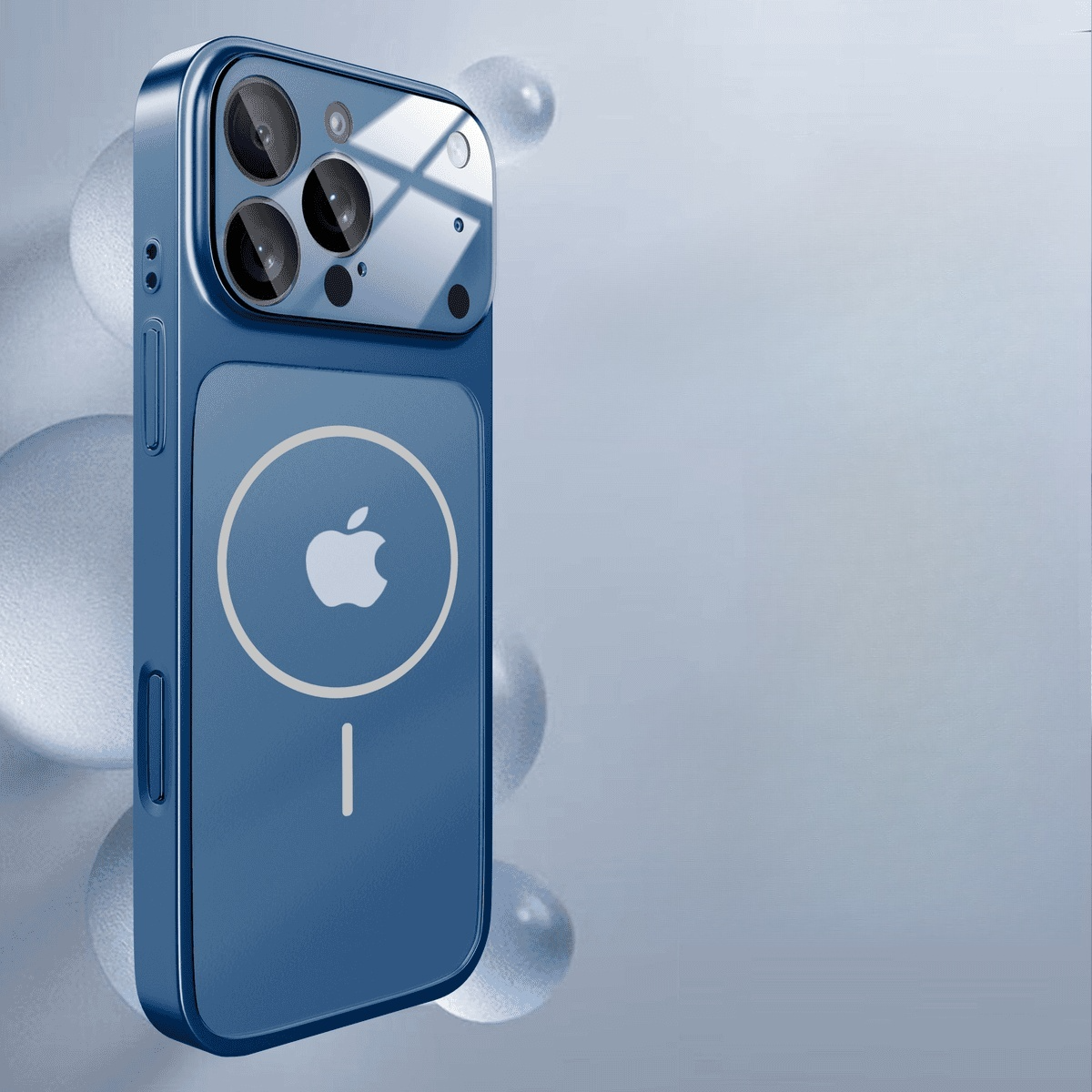Matte Large Window Solid Color Magnetic Case Cover for iPhone