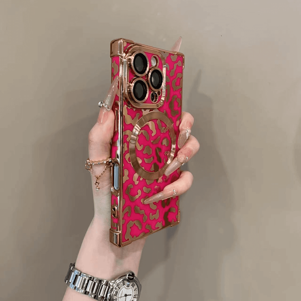 Wild Leopard Print Magnetic Case Cover for iPhone——🔥Second Item at 40% Off