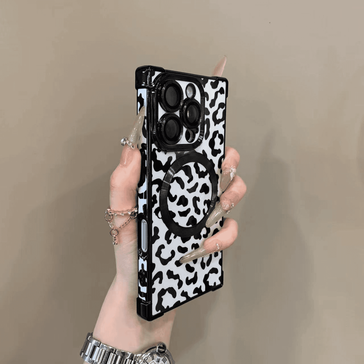 Wild Leopard Print Magnetic Case Cover for iPhone——🔥Second Item at 40% Off