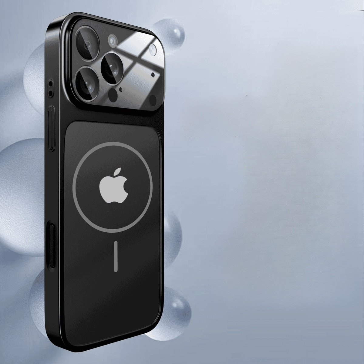 Matte Large Window Solid Color Magnetic Case Cover for iPhone