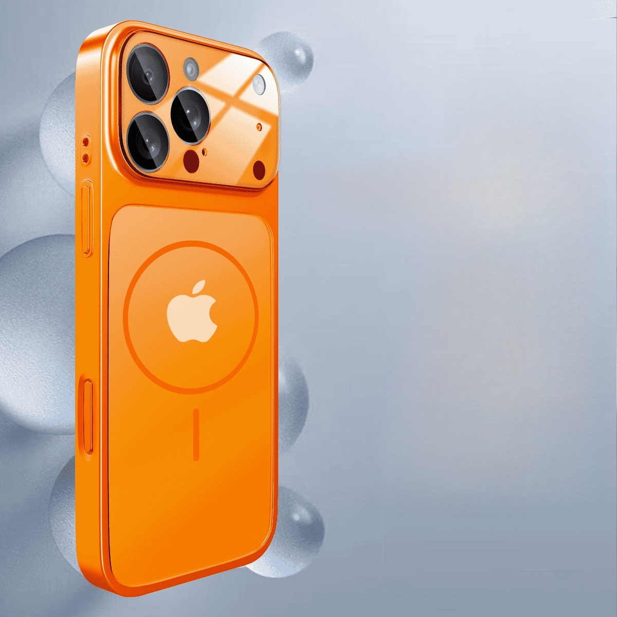 Matte Large Window Solid Color Magnetic Case Cover for iPhone