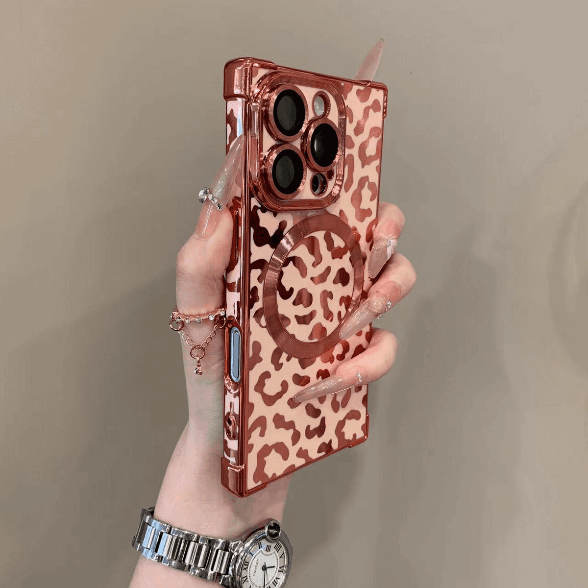Wild Leopard Print Magnetic Case Cover for iPhone——🔥Second Item at 40% Off