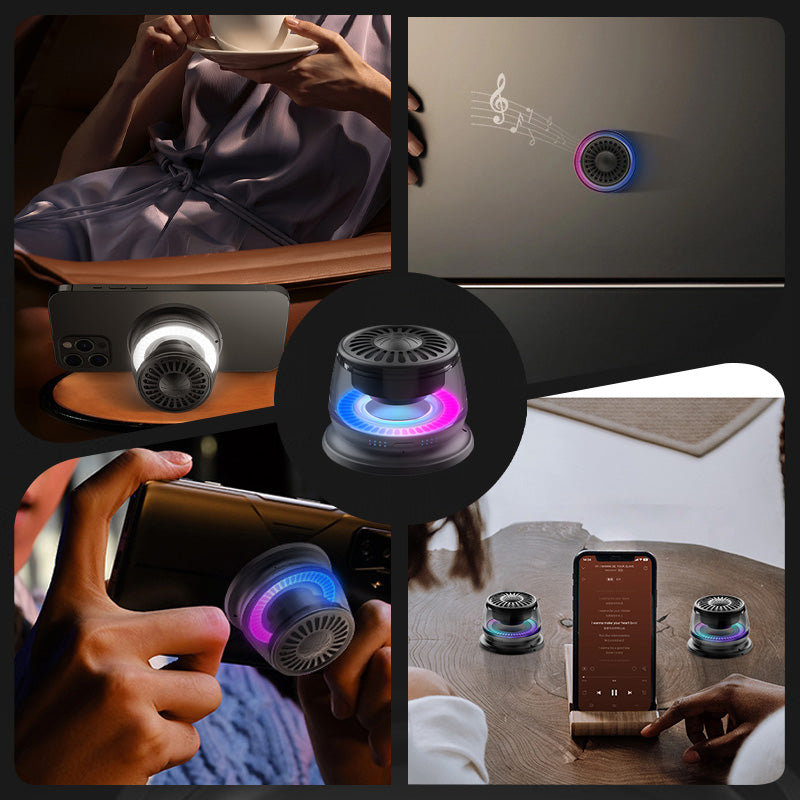 Magnetic Mini Bluetooth Speaker with RGB Light