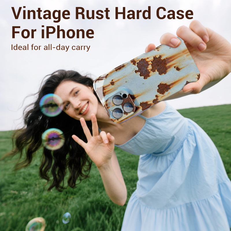 🔥2025 NEW ARRIVAL 🔩Vintage Rust Hard Case For iPhone - Buy 2: FREE SHIPPING🛫 & 40% OFF 2nd🔥