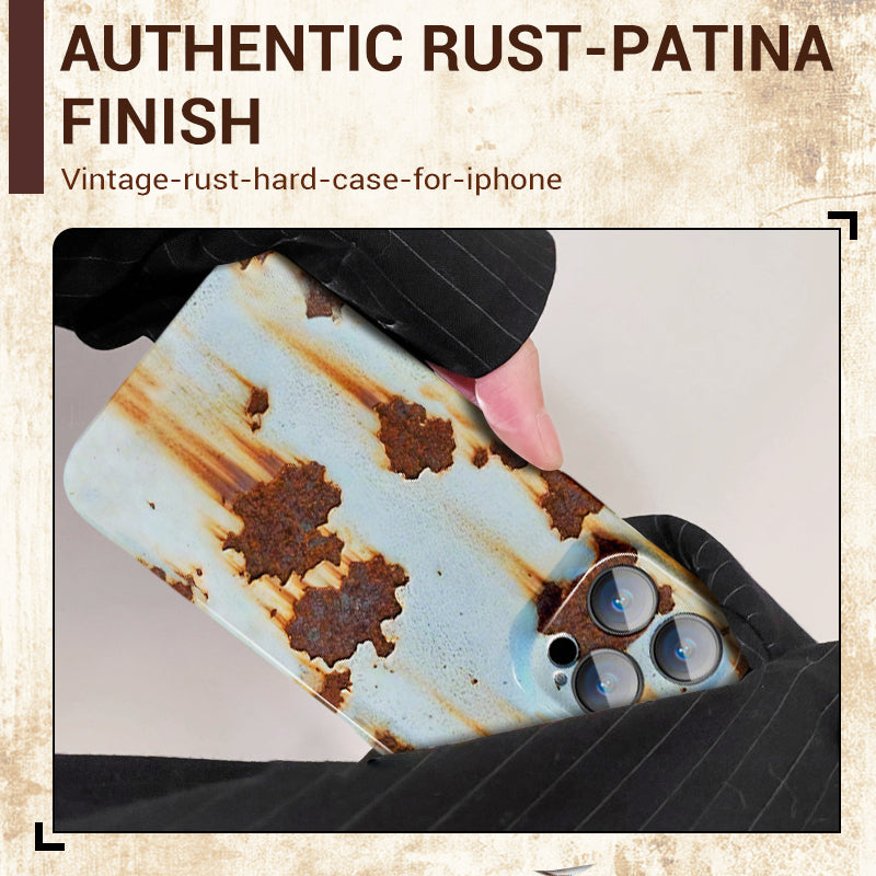 🔥2025 NEW ARRIVAL 🔩Vintage Rust Hard Case For iPhone - Buy 2: FREE SHIPPING🛫 & 40% OFF 2nd🔥