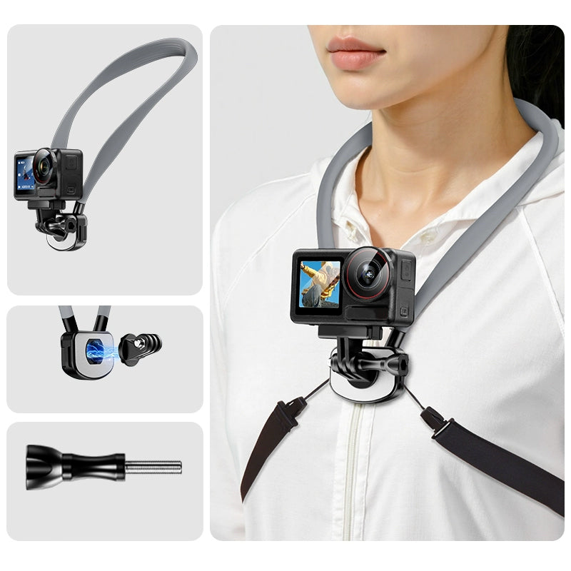 U Shape Magnetic Silicone Neck Phone Holder