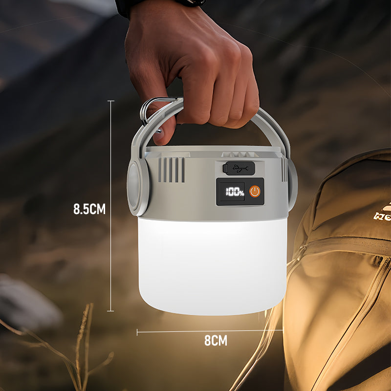Portable Solar Rechargeable LED Camping Lantern