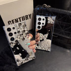Oversized Diamond Mirror Case Cover for Samsung S Series