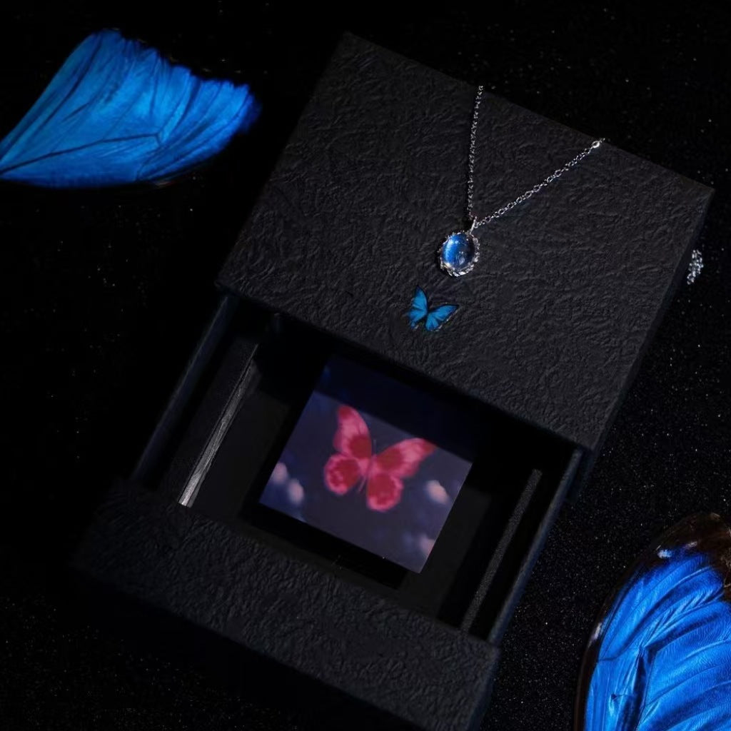 🌊💎 Ocean's Soul Blue Sapphire Necklace - Wear the Magic of Moonlit Seas 💎🌊