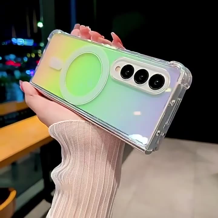 Rainbow Magnets Case Cover for Samsung Flip Fold Serie