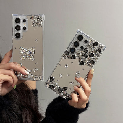 Oversized Diamond Mirror Case Cover for Samsung S Series