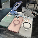 3rd Generation Frosted Anti-collision Magnetic Folding Stand Case Cover for iPhone