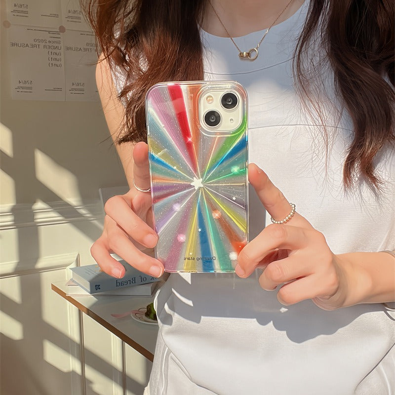 Starlight Highlights Rainbow Shimmer iPhone Case