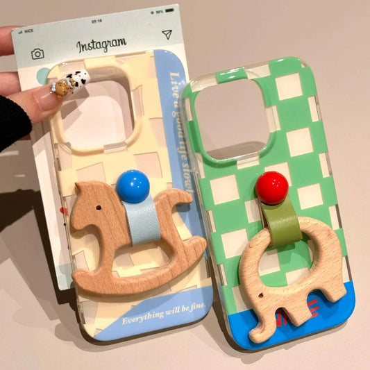 Children's Wooden Stand Case Cover for iPhone - Buy 2: FREE SHIPPING🛫 & 40% OFF 2nd🔥