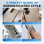 Electroplated Frosted Magnetic Case Cover for Samsung Fold Series