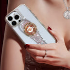 Diamond Heart Clock Case Cover for iPhone