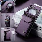 Leather Wallet Lanyard Case Cover for Samsung Flip Serie