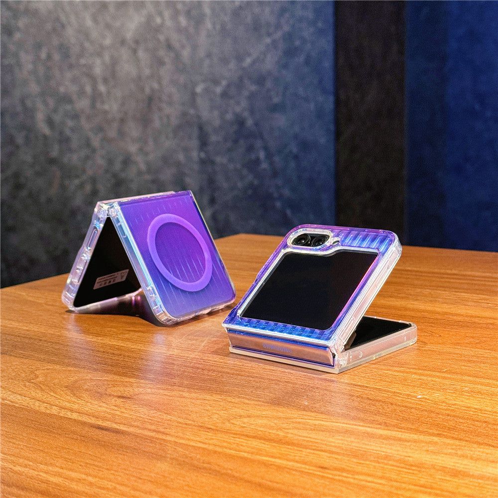 Laser Color Changing Case Cover for Samsung Flip Series