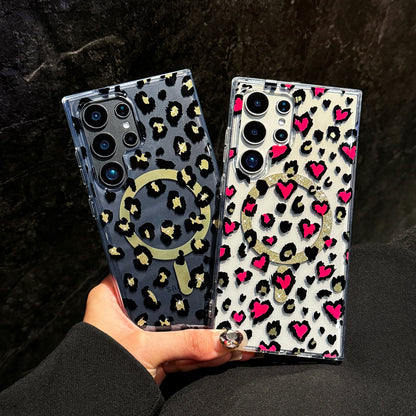 Love Magnetic Transparent Case Cover for Samsung S Series