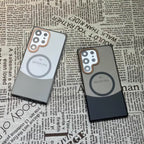 Two-Color Splicing Magnetic Frosted Case Cover for Samsung S Series