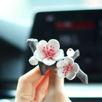 🌸🚗 The Blossoming Journey - Peach Blossom Branch Car Decor 🚗🌸