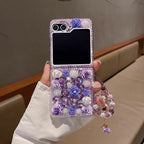Crystal Flower Case Cover for Samsung Flip Serie