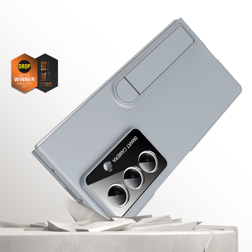 Hidden Folding Stand Frosted Case Cover for Samsung Fold Series